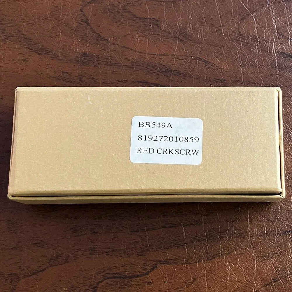 NIB Neiman Marcus Corkscrew and Bottle Opener in Red Leather Case